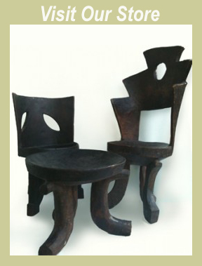 African Ethiopian Chairs and stools